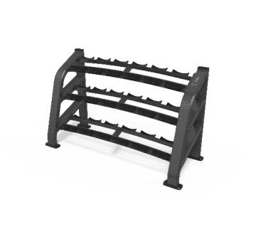 Three layer dumbbell rack